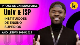 CANDIDATURAS DISPONÍVEIS EM PORTUGAL  20242025 [upl. by Oleic]