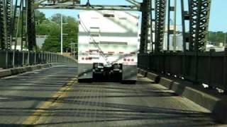 A drive into Atchison Kansas over the Missouri bridge [upl. by Gnilrits]