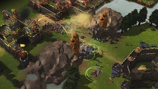 Stronghold Warlords  2v2 EPIC BATTLE OF THE PASS  Multiplayer Gameplay [upl. by Nyrem]