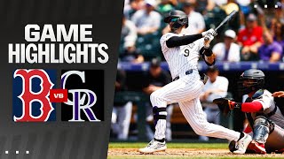 Red Sox vs Rockies Game Highlights 72424  MLB Highlights [upl. by Holmun481]