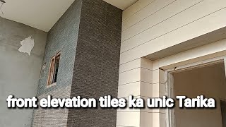 front elevation tiles ka unique tarikarsmarble video [upl. by Hsevahb453]