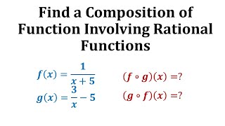 Ex Find a Composition of Functions Involving Rational Functions [upl. by Nauqel]