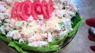 How to make GFree Crabmeat Pasta Salad Recipe [upl. by Leerzej]