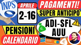 ULTIM’ORA INPS🔴 SUPER ANTICIPO PAGAMENTI✅ ADI SFL AUU NASPI👉 BONUS 100€ [upl. by Eppesuig793]