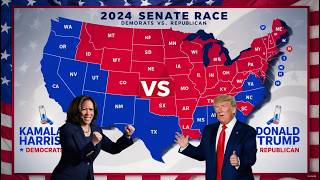 UPDATED 2024 US Senate Map Based on the Latest Polls in ALL 50 States [upl. by Esylle517]