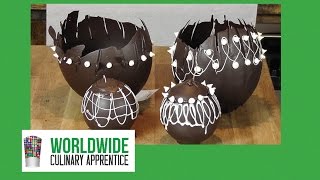 DIY Chocolate Christmas Ornaments How to Make a Chocolate Sphere [upl. by Huckaby]