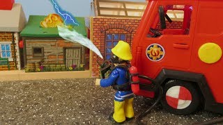 Fireman Sam Toys Episode 1 Fire at the railway station Fireman Sam Toy 2018 [upl. by Llenrad]