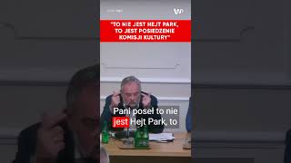 Adamowicz do Lichockiej To nie jest Hejt Park to jest posiedzenie komisji kultury [upl. by Leehar]