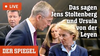 Livestream Ukraine Gazakrieg NatoKrise – das sagen Stoltenberg und von der Leyen  DER SPIEGEL [upl. by Kary]