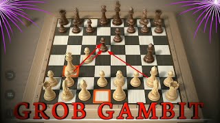 JEBAKAN CATUR GROB OPENING GROB GAMBIT [upl. by Lednem803]