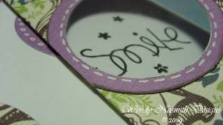 Card Tutorial  Circular Acetate Window card [upl. by Ziegler396]