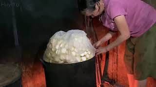 The process of ripening bamboo shoots to bring to the market for sale [upl. by Thordis]