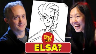 Animators Vs Cartoonists Draw Disney Princesses From Memory • DrawOff [upl. by Niggem]