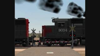 MSTS  Southern Pacific TOFC Train 3 x SD45  SSW 9056 SP 9034 SP 9071 over Tehachapi Pass [upl. by Notrem622]