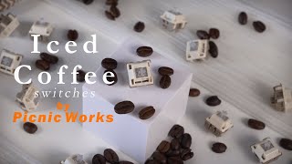 HUANO x PicnicWorks Iced Coffee Switches  Sound Test Details Lots of Comparison [upl. by Omolhs]