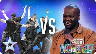 Diversity vs Daliso Chaponda  Britains Got Talent World Cup 2018 [upl. by Lessard]