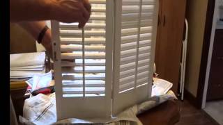 Shutters painted shut Fix Plantation Shutters stuck painted shut [upl. by Dilan]