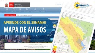 Aprende con el SENAMHI  Nuevos mapas de Avisos Meteorológicos [upl. by Llezniuq]