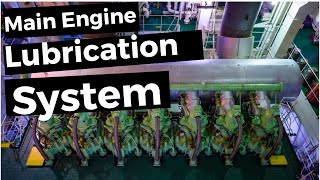 Main Engine Lubrication System marineengine lubrication lubeoil [upl. by Pardoes879]