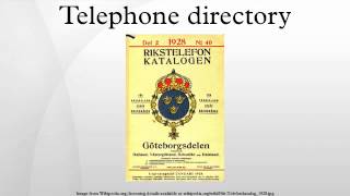 Telephone directory [upl. by Dorie]