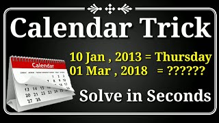 Calendar Trick  Reasoning Trick  Maths Trick  imran sir maths [upl. by Alric]