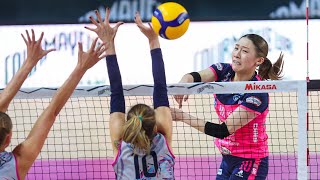 ALL quotMEGA RALLYquot of the match Scandicci  Novara in Courmayeur Cup  Lega Volley Femminile 202425 [upl. by Hun]