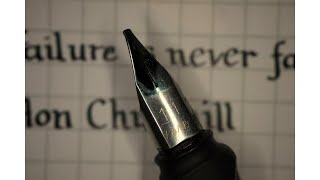 Writing with a Lamy Joy Calligraphy Pen  2 [upl. by Aharon]