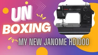 Unboxing JANOME HD 1000 with Manual Sewing Machine Demonstration [upl. by Arebma]