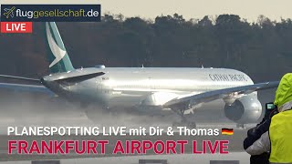 Teil 2 Frankfurt Airport LIVE  ❄️ Flughafen München geschlossen  Samstag 2122023 [upl. by Ardnikat]