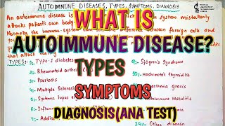 What is autoimmune diseaseTypesSymptoms and diagnosis of autoimmune diseasesIn Hindi amp Urdu [upl. by Schramke]