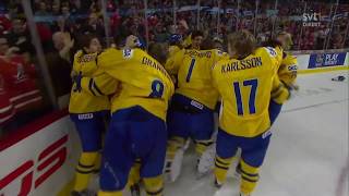 IIHF 2012 World Junior Hockey Final Sweden vs Russia  Mika Zibanejad winning goal [upl. by Oliva911]