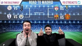 CHAMPIONS LEAGUE QUARTER FINALS DRAW REACTION  PREDICTION [upl. by Eignat924]