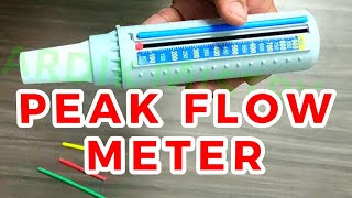 PEAK FLOW METER  CLINICAL LAB  PHYSIOLOGY [upl. by Oironoh]