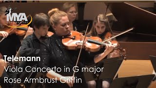 Telemann Viola Concerto in G major Rose Armbrust Griffin [upl. by Yelir]