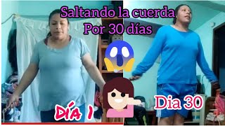 reto saltando la cuerda bajamos varios kilos en 30 días [upl. by Joshua]