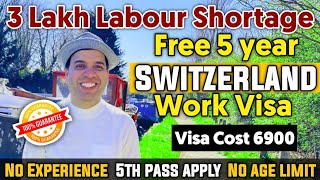 Switzerland Free Work Visa 2023  Freshers Accepted No IELTS [upl. by Reinal]