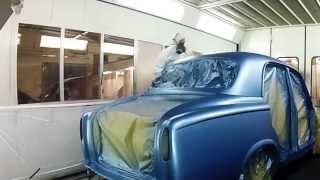 restauration voiture ancienne peinture peugeot 403 columbo collection [upl. by Assiruam]