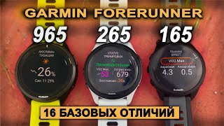 Garmin Forerunner 165  265  965  практическое сравнение моделей с Amoled дисплеем [upl. by Madlin]