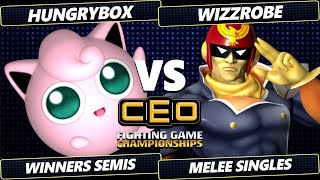 CEO 2024 TOP 8  Hungrybox Jigglypuff Vs Wizzrobe Captain Falcon Smash Melee  SSBM [upl. by Anelagna]