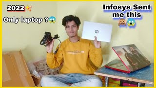 Infosys laptop unboxing for fresher 2022 🔥  Infosys welcome Kit   System Engineer  infosys [upl. by Hanna]