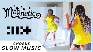 ILLIT  “Magnetic” Dance tutorial SLOW MUSIC  MIRROR 🧲️ [upl. by Etnaik]