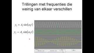 Trillingen 11 Twee trillingen wiens frequenties dicht tegen elkaar liggen [upl. by Adav]