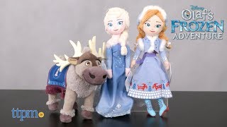 Olafs Frozen Adventure Elsa Anna and Sven Plush from Just Play [upl. by Lubow891]