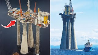 Here Are The Biggest Oil Rigs biggest oilrigs didyouknow engineering offshore [upl. by Inness237]