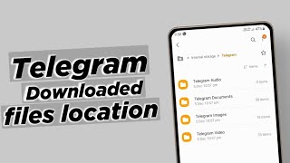 Telegram download file not found  Telegram folder not showing in file manager [upl. by Yenittirb575]