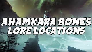 ALL quotAhamkara Bonequot Lore Locations  Marasenna Triumphs Guide Destiny 2 Forsaken [upl. by Eibbob9]