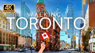 🇨🇦 TORONTO Canada 4K Walking Tour  Downtown Financial District City Walk 4K Ultra HDR60fps [upl. by Ennirak678]