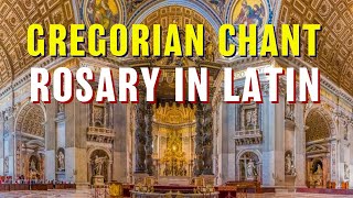 Gregorian Chant Rosary in Latin 20 Mysteries with JourneyDeeper and JohnShaw [upl. by Jarrett704]