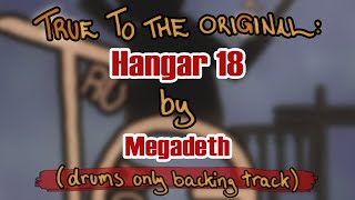 Hangar 18 by Megadeth drums only backing track [upl. by Peh]