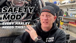 The FIRST SAFETY MOD I do to ALL Harleys [upl. by Naesar893]